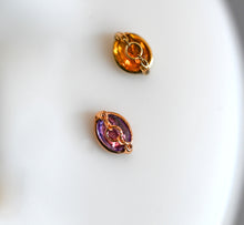 Load image into Gallery viewer, How Dare You - Oval / Pupil Hall - 14k Gold & Gemstone - Threadless End