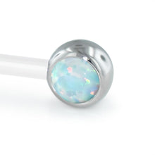 Load image into Gallery viewer, Threadless Cabochon Side Gem, 12g, 4mm