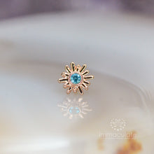 Load image into Gallery viewer, Sun Ray - 14k Threadless End