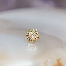 Load image into Gallery viewer, Sun Ray - 14k Threadless End