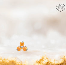 Load image into Gallery viewer, Threadless Trinity/Trio End - Titanium