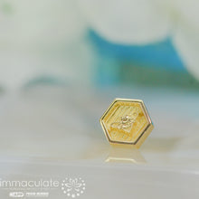 Load image into Gallery viewer, Bee Hexagon - 18k Threadless End