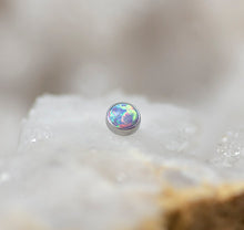 Load image into Gallery viewer, Threadless Cabochon Gem Ends - Titanium