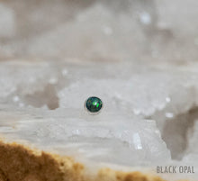 Load image into Gallery viewer, Threadless Cabochon Gem Ends - Titanium