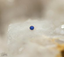 Load image into Gallery viewer, Threadless Cabochon Gem Ends - Titanium