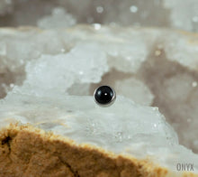 Load image into Gallery viewer, Threadless Cabochon Gem Ends - Titanium