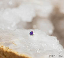 Load image into Gallery viewer, Threadless Cabochon Gem Ends - Titanium