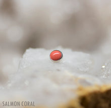 Load image into Gallery viewer, Threadless Cabochon Gem Ends - Titanium