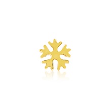 Load image into Gallery viewer, Snowflake/Glossy - 14k Threadless End