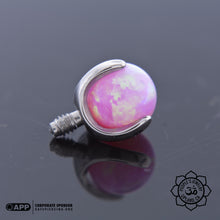 Load image into Gallery viewer, Threaded Claw-Set Gem, 4mm, 14g/12g