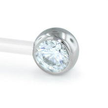 Load image into Gallery viewer, Threadless Faceted Side Gem, 12g, 4mm
