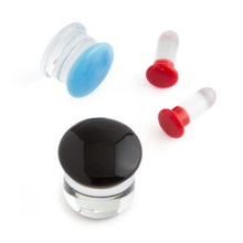 Load image into Gallery viewer, Glass Plugs - Color Front Single-Flare
