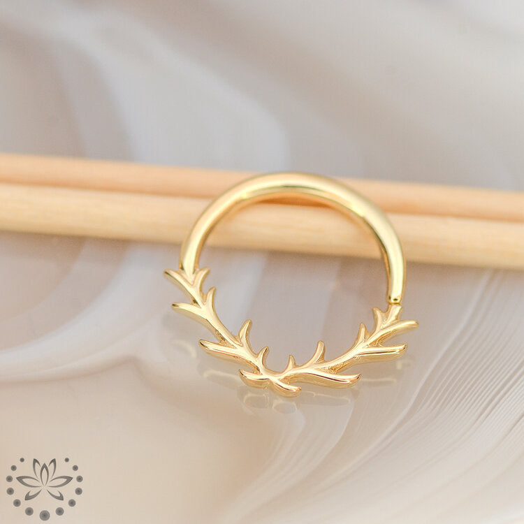Raven Seam Ring - 14k Gold