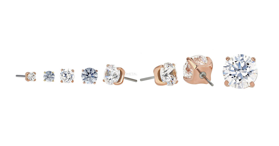 Tiffany Prong-Set - 18k Threadless End