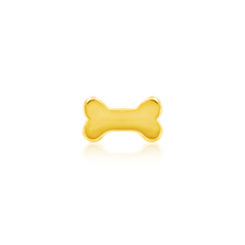Load image into Gallery viewer, Gold Dog Bone - 14k Threadless End
