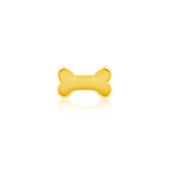 Gold Dog Bone - 14k Threadless End