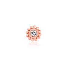 Load image into Gallery viewer, Braided Bezel CZ - 14k Threadless End
