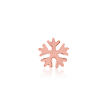 Load image into Gallery viewer, Snowflake/Glossy - 14k Threadless End
