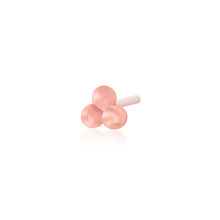 Load image into Gallery viewer, Tri-Bead - 14k Threadless End

