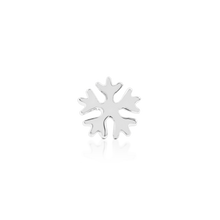 Load image into Gallery viewer, Snowflake/Glossy - 14k Threadless End

