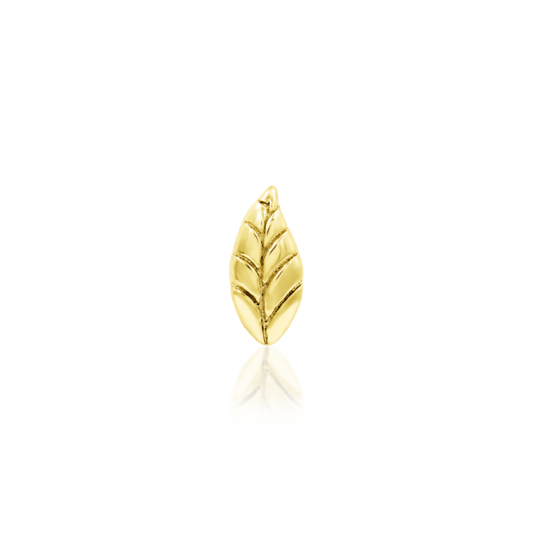 Bay Leaf - 14k Threadless End