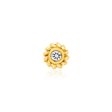 Load image into Gallery viewer, Braided Bezel CZ - 14k Threadless End
