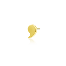 Load image into Gallery viewer, Gold Comma - 14k Threadless End
