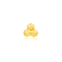 Load image into Gallery viewer, Tri-Bead - 14k Threadless End
